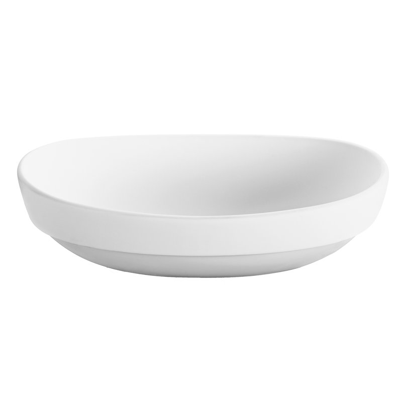 MTI Elise 22.25" Semi-Recessed Bathroom Sink, Gloss White