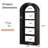 70.87" Tall Arched Bookcase-1809209699