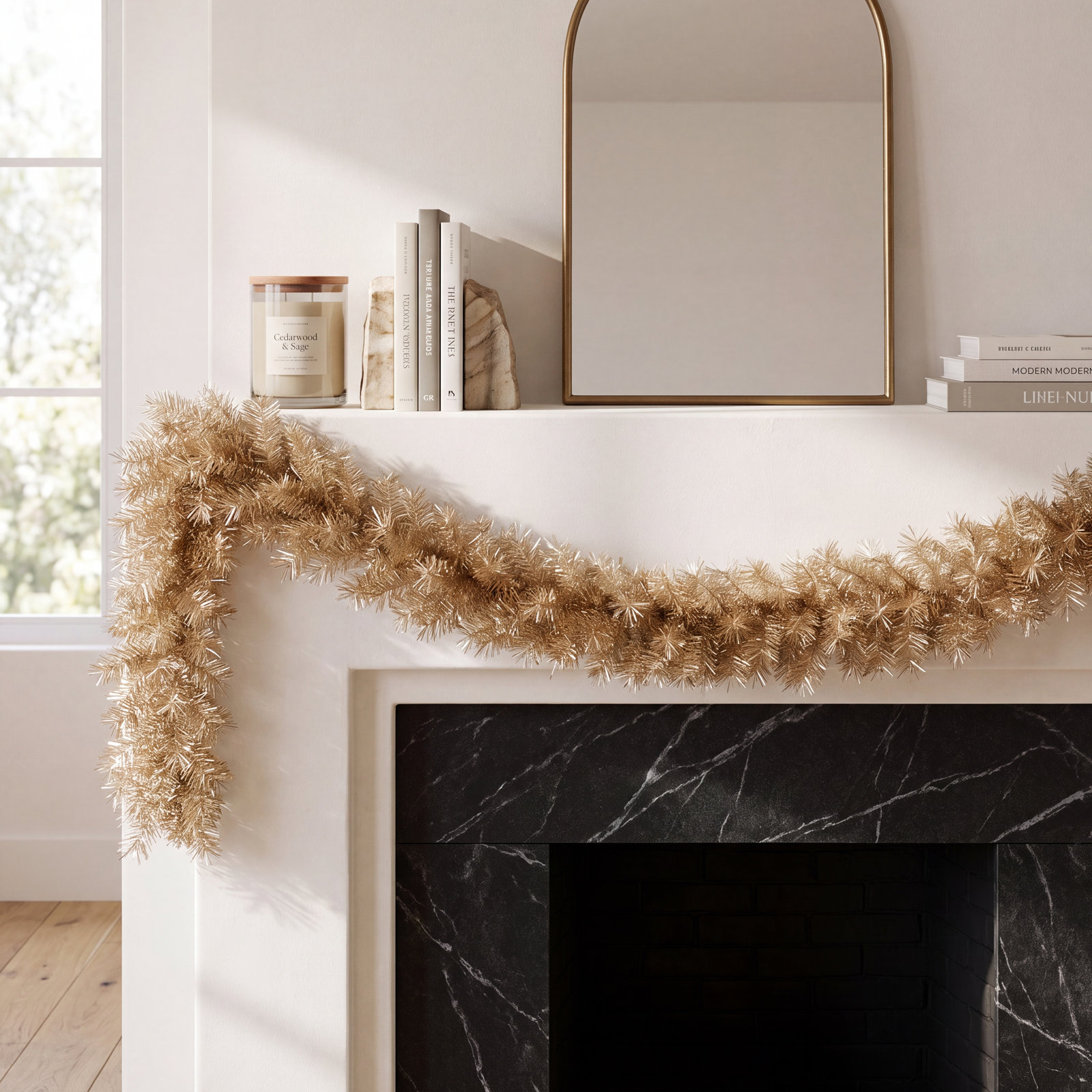 108" Rose Gold Pine Garland
