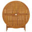 Yasin 4 - Person Acacia Solid Wood Patio Dining Set Round Table