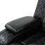 Ensemble de canapé modulaire et de causeuse inclinable en cuir noir profond avec lumière DEL-730145715