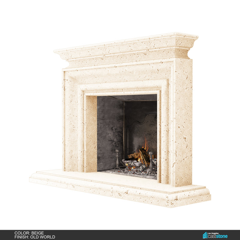 Napa Fireplace Surround, Old World Beige