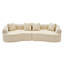 Canapé incurvé incurvé, canapé modulaire à compression de 106 po, haute densité, canapé-lit pour salon, salon, appartement, chenille-1568500463