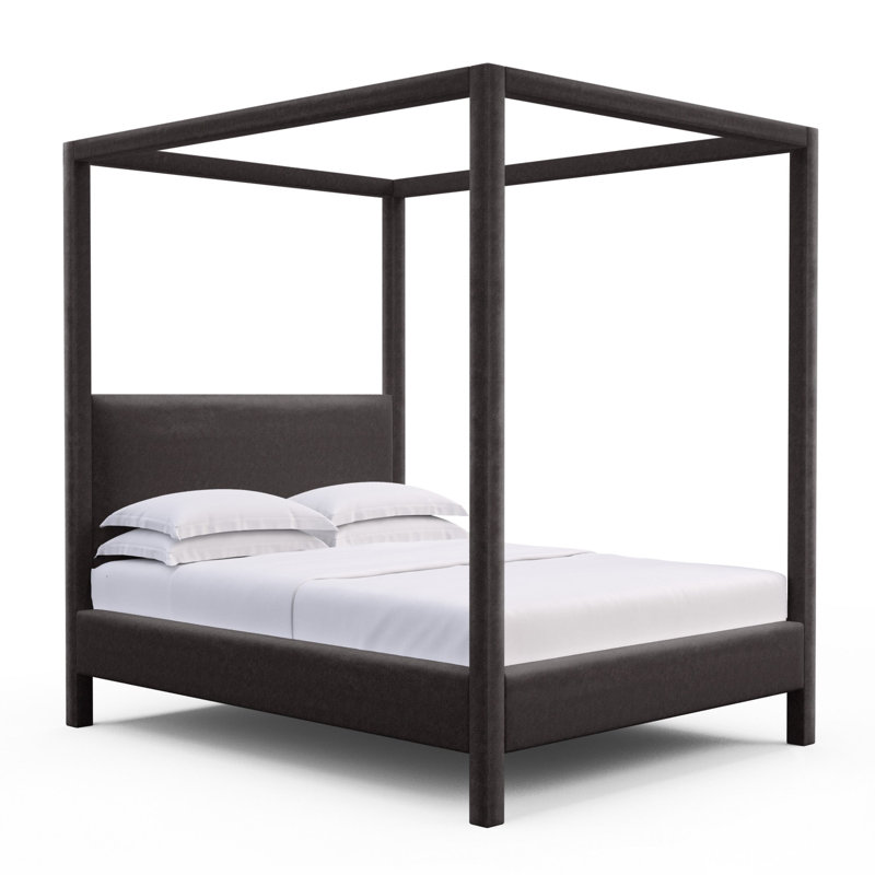 Lafayette Upholstered Standard Storage Bed, Vintage Leather Graphite, Twin