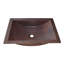 Avila Antique Copper Metal Hand Hammered Rectangular Undermount Bathroom Sink
