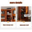 Armoire de coin en bois massif de style américain