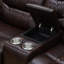 Causeuse inclinable électrique avec ports USB / console de rangement 74,5 po Deauville