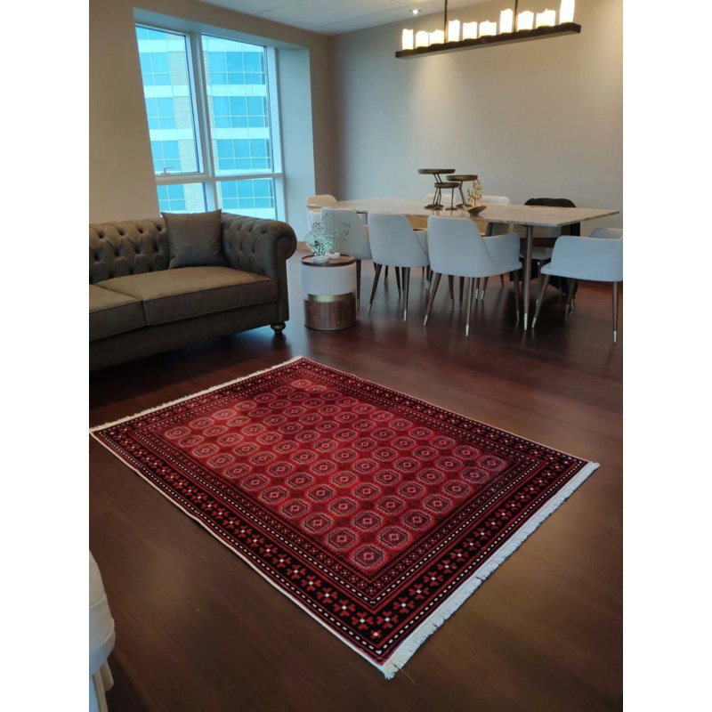 Tapis en coton avec envers antidérapant Lanney, Rectangle 2 pi 7 po x 8 pi 10 po