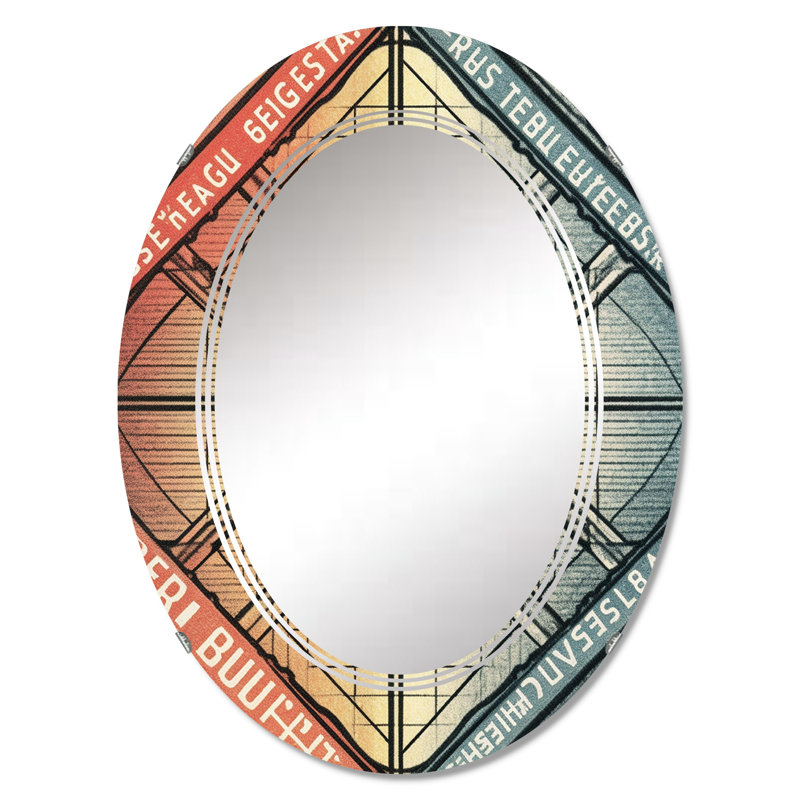 Auralie - Miroir mural moderne ovale, 30 po x 20 po