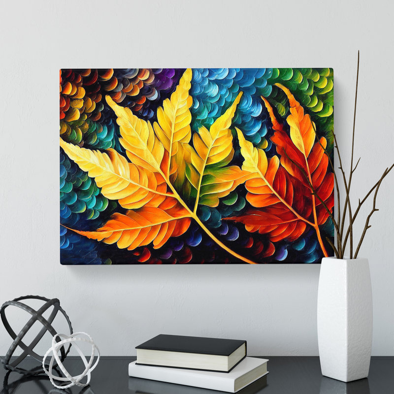 Glorious Plant Leaf Vol.6 - Wrapped Canvas, 50cm H x 76cm W x 3cm D