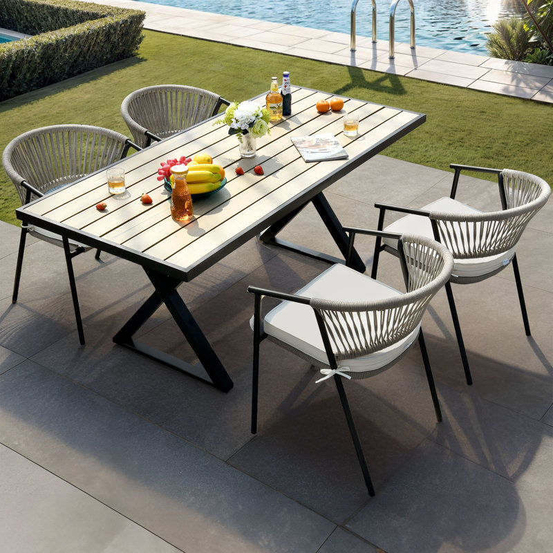 Patio Dining Table Capistrano Dining Chairs Vinegard 9-piece