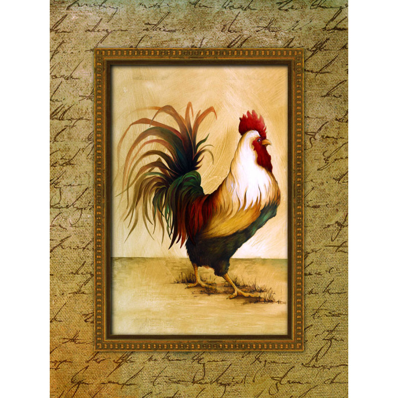 " Rooster ", 16'' H x 12'' W x 1.25'' D