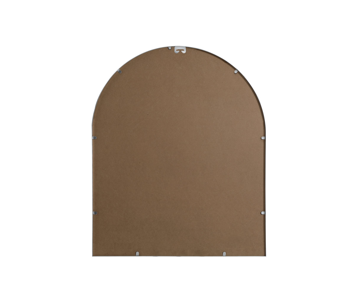 Sabine Metal Arch Wall Mirror, Silver, 36" x 30"
