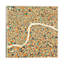 Abstract City Map Of London by Jazzberry Blue - Wrapped Canvas Print-42154041
