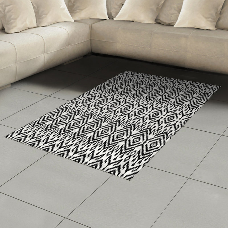Tapis décoratif bohémien, Rectangle— 4 pi x 5 pi 8 po
