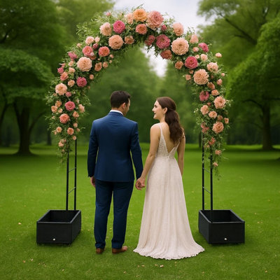 78.74cm W x 15.74cm D Other Arbour in Black