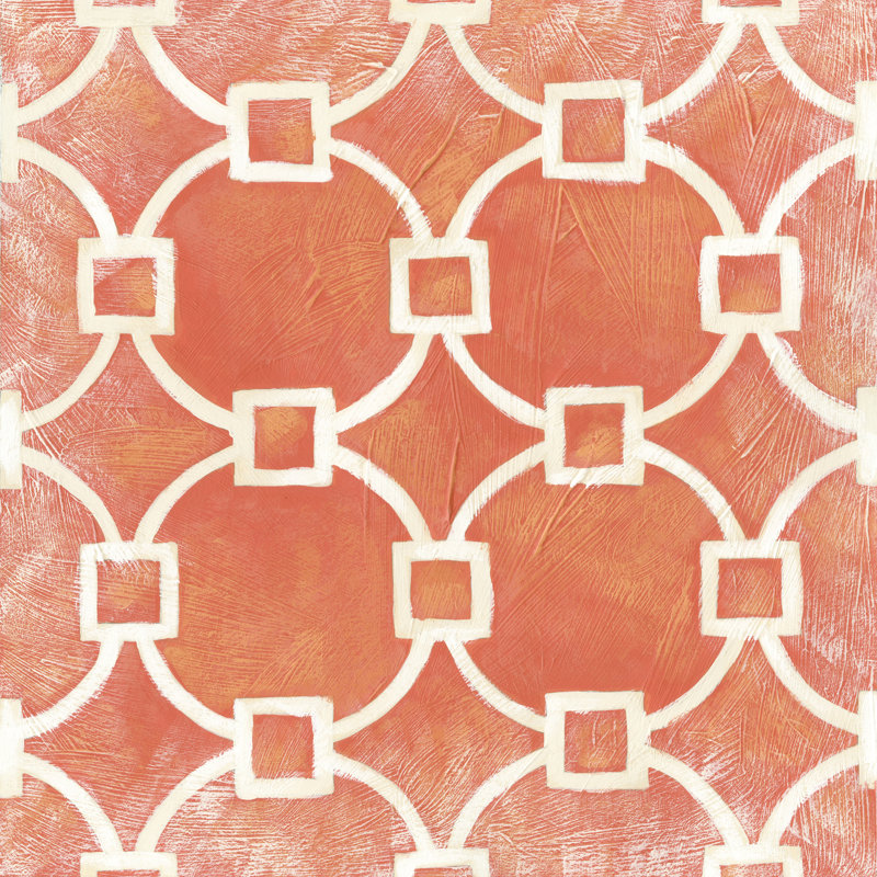 Modern Symmetry VIII by Chariklia Zarris - No Frame Painting on Canvas, 30cm H x 30cm W