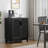  Byblos 2-Door Accent Cabinet Rattan Storage Cabinet For Living Room, Kitchen, Entryway-1668651822