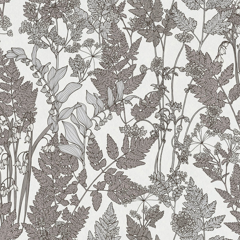 Rouleau de fleurs sauvages Ayla, Blanc