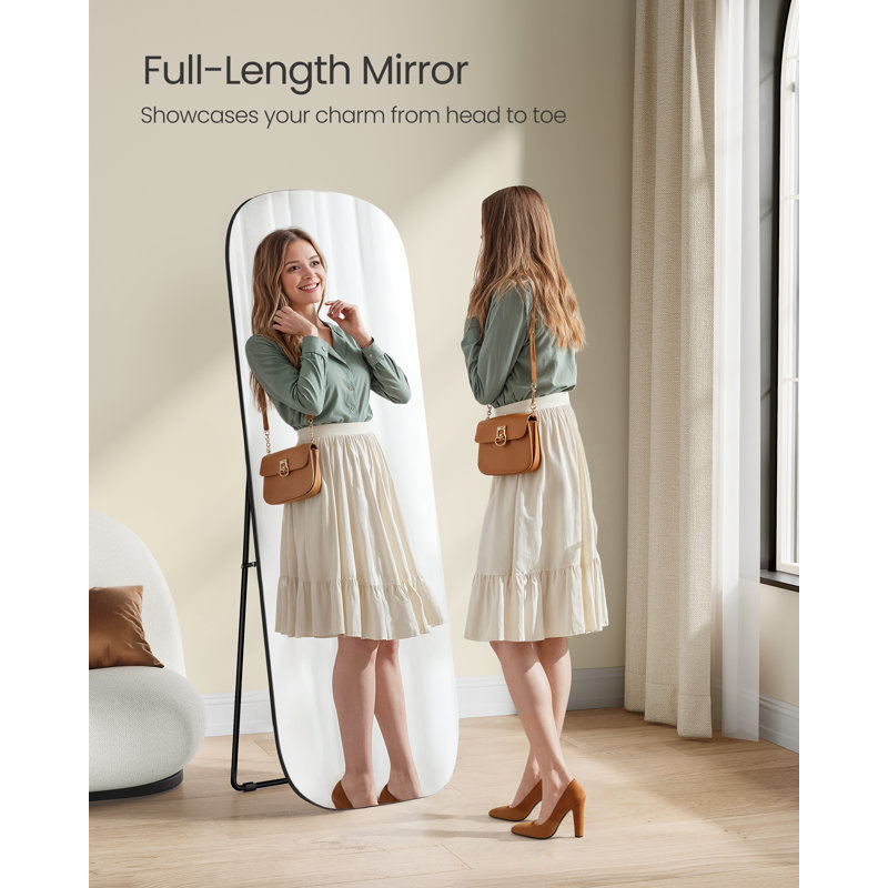 Glass Rectangle Floor Mirror