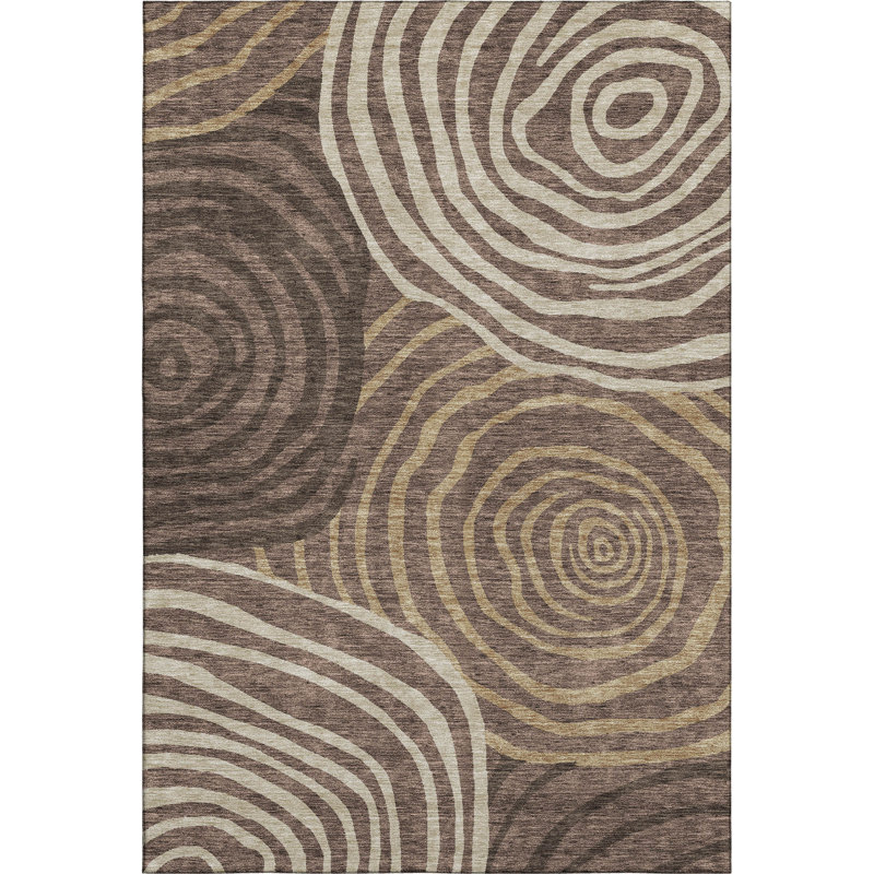 Premium Machine Washable Prisco Fudge Rug, Rectangle 10' x 14'