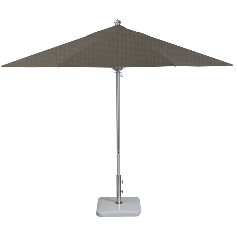 Parasol de marché 11 po Digiacomo, Sunbrella® Spectrum graphite à tissage uni