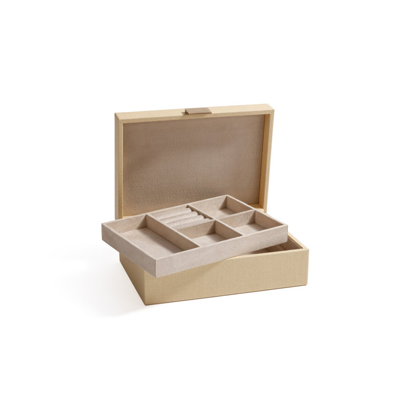 Linea Raffia Jewelry Box