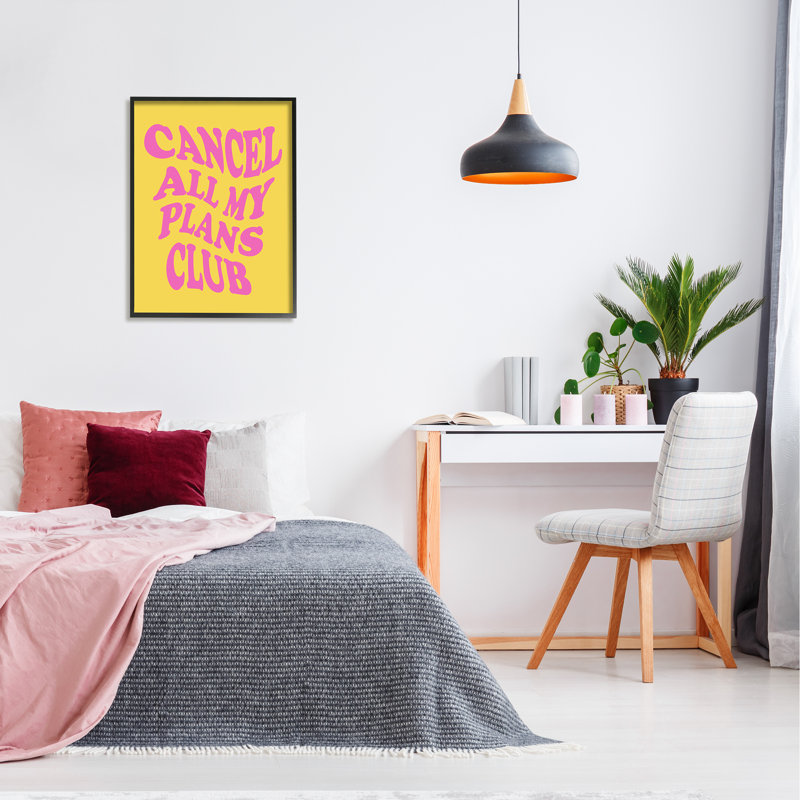 Expression Groovy «Cancels» encadrée par House of Lulu, Giclée encadrée noir minuit, H 30 po x l 24 po x P 1,5 po