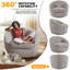 Fauteuil demi-tonneau pivotant de 35,03 po Trentino-176573737