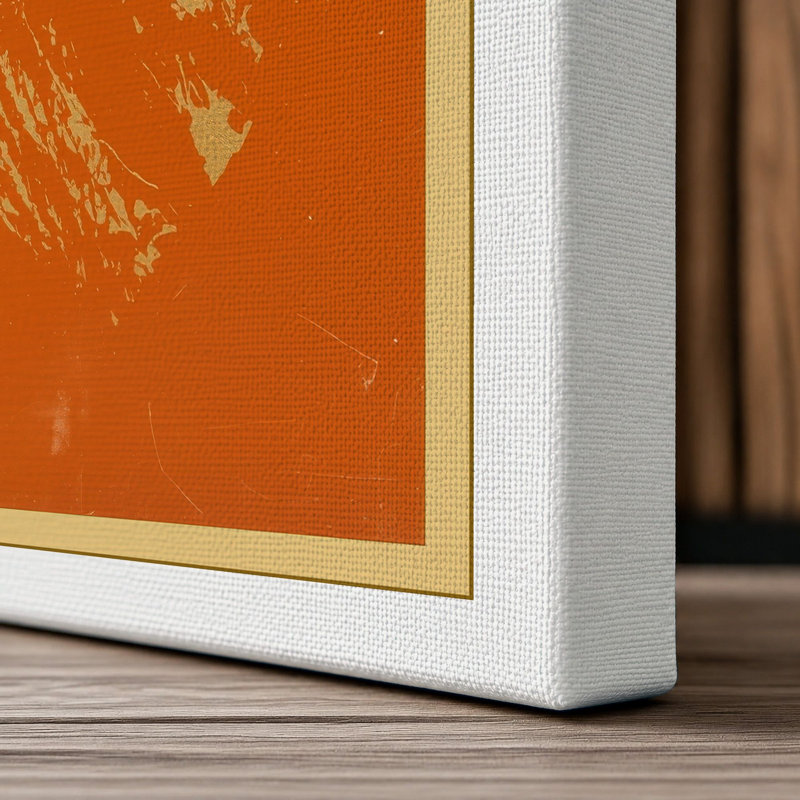Mountain Peak Minimalist - Wrapped Canvas, 30x20 - 76.2 x 50.8 cm, White Border