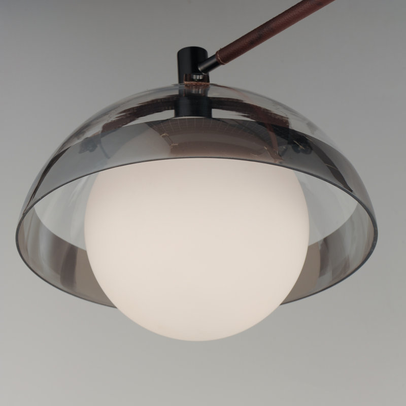 Domain 2 - Light Pendant, Gunmetal, Smoke/Clear