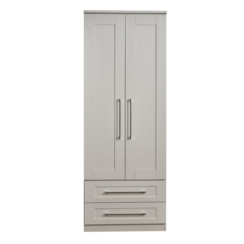 Fully Assembled Wyandotte York 2 Door Wardrobe, Kashmir Painted Wood