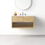 Redbridge 36'' Single Wall Mounted Bathroon Vanity with Quartz Top