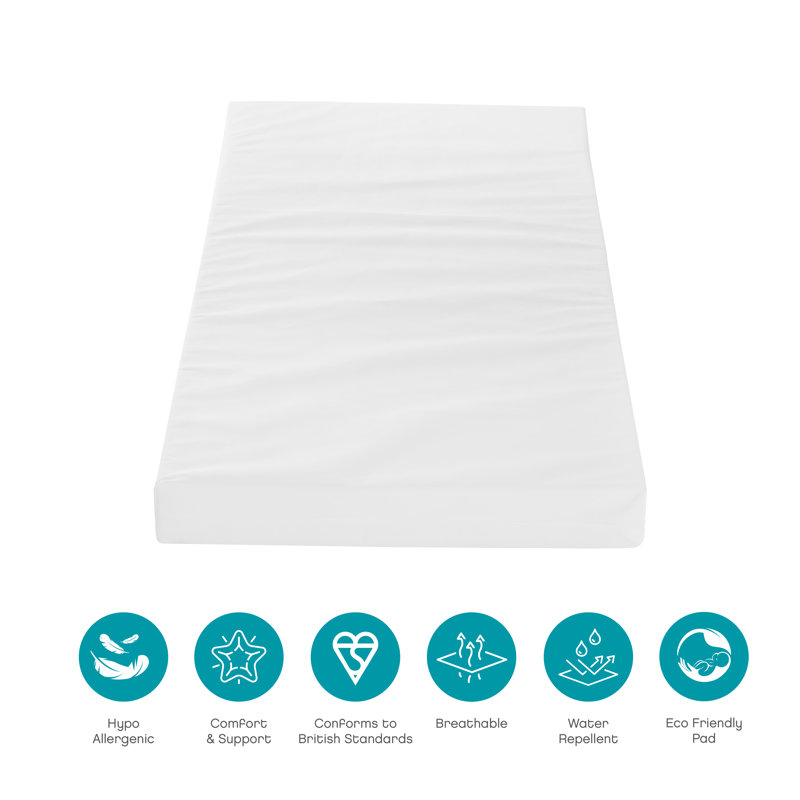Tutti Bambini Rio Cot Bed with Mattress and Cot Top Changer