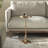 Scalloped Metal Accent Table