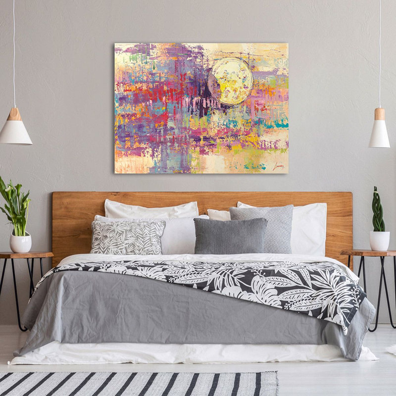 Crescent Moon by Lucas - Wrapped Canvas Art Prints, 70cm H x 100cm W x 4cm D