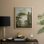 Reproduction florale vintage avec encadrement Cccx - bois massif