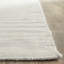Tapis rayé en laine / coton tissé à la main Waukena bleu clair / ivoire-17572927