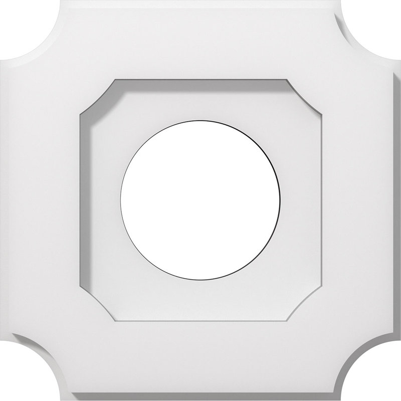 Médaillon de plafond contemporain en PVC de qualité architecturale 10 po x P 4 po x P 6 po x P 1 po