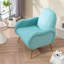 Chaise d'appoint avec pieds en métal dans les bureaux élégants, fauteuil d'appoint en tissu flocon de neige, fauteuil d'appoint individuel