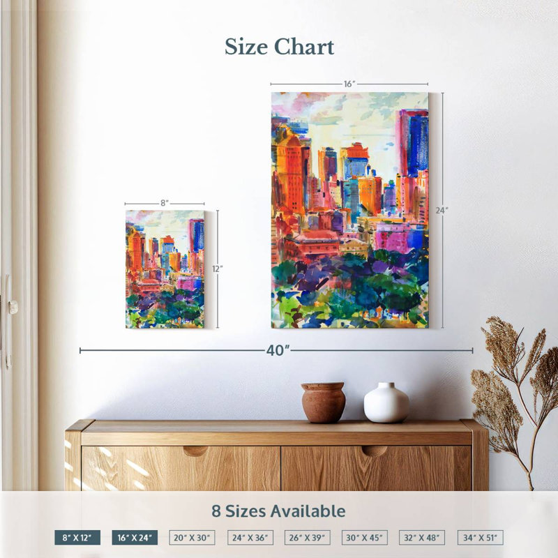Aime Central Park West, 12" H x 8" W