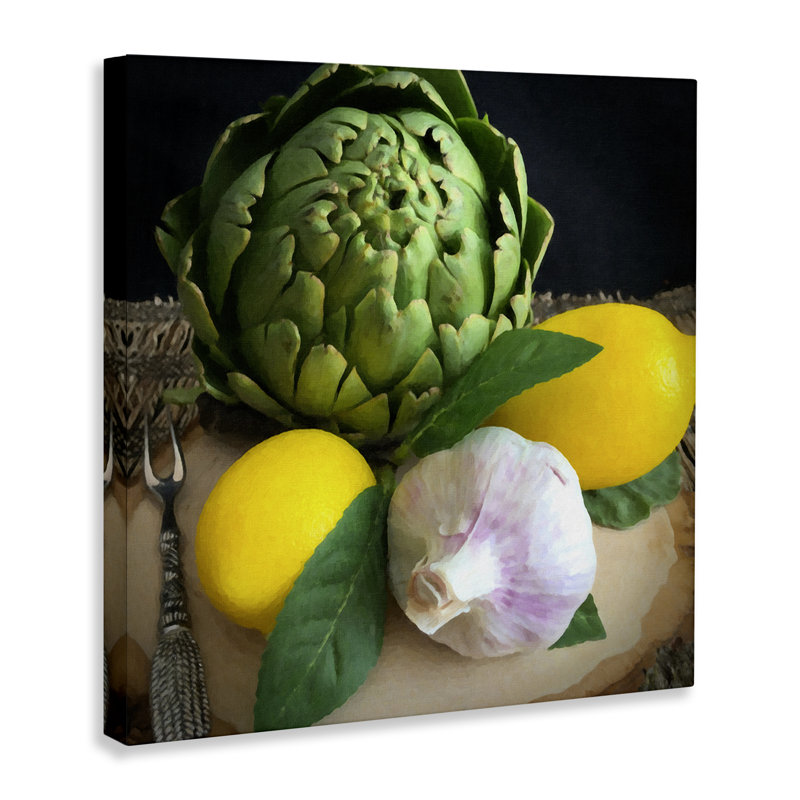Art mural sur toile de fruits et légumes par Graffi * Tee, H 30 po x l 30 po
