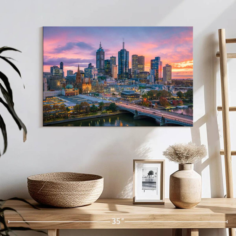 Siréci, crépuscule de Melbourne, H 16 po x l 24 po