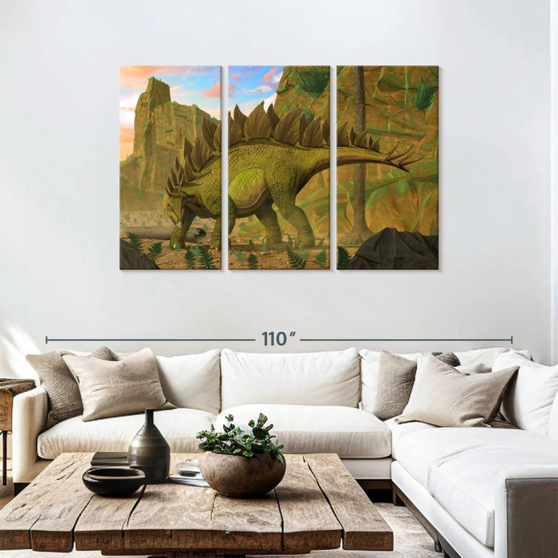Brampt Stegosaurus, 48" H x 74" W