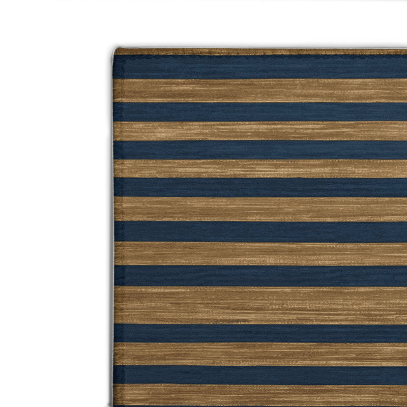 Tapis intérieur / extérieur gris HorizontalStripes, Rectangulaire 2 pi x 3 pi