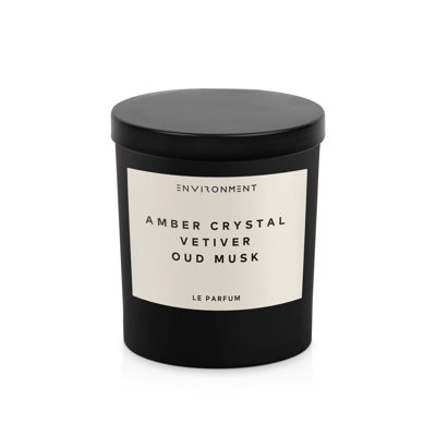 Bougie 8 oz inspirée du Baccarat Rouge 540® - cristal ambre | Vétiver | Musc Oud