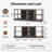 63" Farmhouse TV Stand for 65/75 Inch TVs, Industrial Media Console with Storage Cabinet & Mesh Doors-1762163164