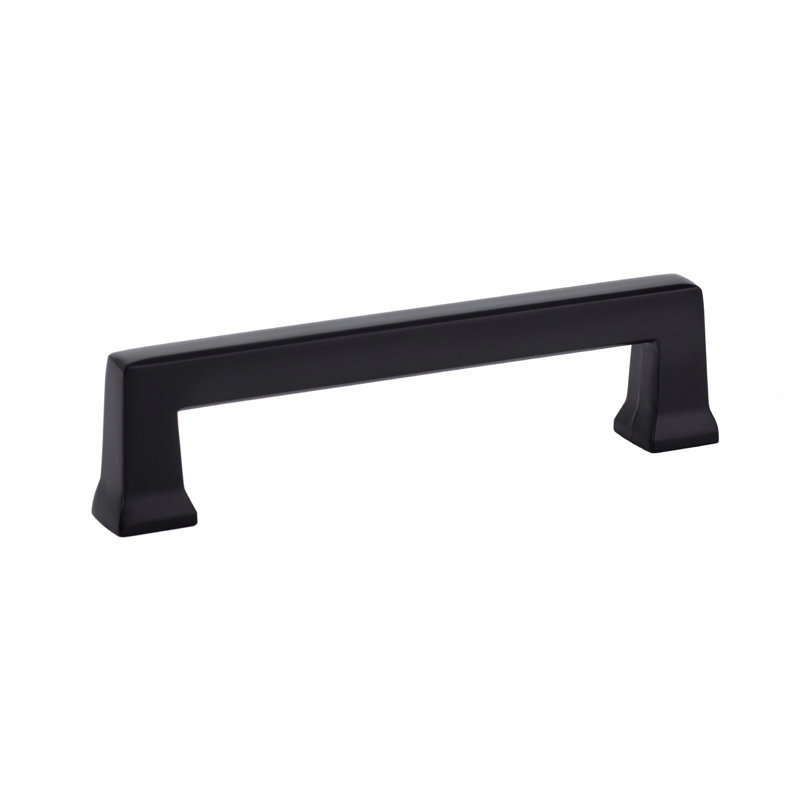 Alexander 8" Center to Center Bar Pull, Flat Black, 4"