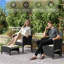 Outdoor Wicker Conversation Set Patio Furniture Set for Garden