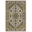 Tapis marocain beige en coton et polyester à imprimé numérique Minna Collection-1149932418